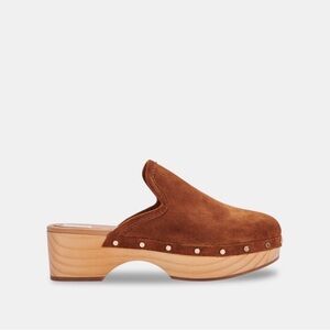 Dolce Vita Closen Clogs in Cognac Suede